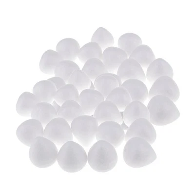 40pcs Drop White Polystyrene Foam Balls Modelling Craft - Image 1 of 4