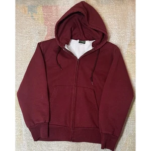 Sudadera con Capucha Vintage Camber EE. UU. Peso Pesado Cremallera Completa Granate Forrada Térmica Hecha en EE. UU. - Imagen 1 de 5