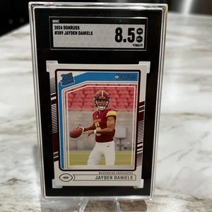 SGC 8.5 2024 Panini Donruss - Rated Rookie #389 Jayden Daniels (RC) - Picture 1 of 2