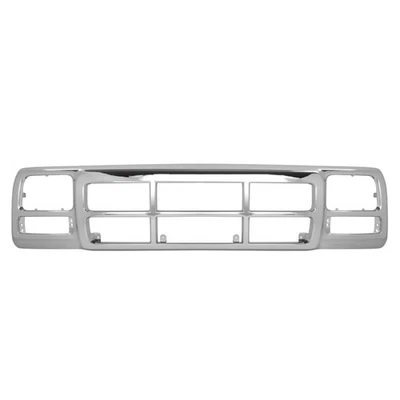Fits Dodge D150 D250 W350 1991-93 Ramcharger Chrome Grille Frame Shell Surround Foto 1 de 4