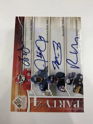 2009 SP Signature Johnson/Jones/Forte/Mendenhall Auto #P-JJSF Party of Four Auto - Image 1 of 2