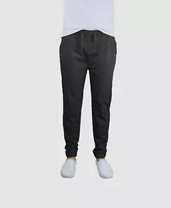 $48 Galaxy By Harvic Men's Black Cuffed Slim Fit Stretch Jogger Pants Size XL - Picture 1 of 4