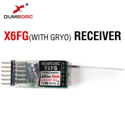 DUMBORC X6FG Receiver 2.4G 6CH Radio Control for Dumborc RC X4 X5 X6 Transmitter - Image 1 of 4