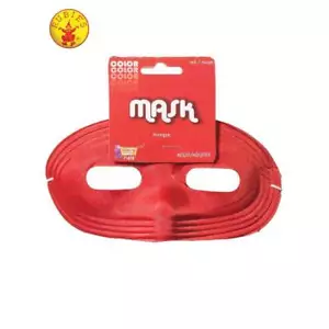 Red Satin Domino Eye Mask Adult Superhero Sports Fan Masquerade Party Fun Unisex - Picture 1 of 1