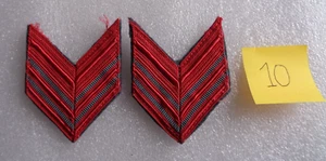 COPPIA GRADI CAPORALE MAGGIORE AVIOTRUPPE PARACADUTISTI WW2 ORIGINALI - MOD. 10 - Foto 1 di 2