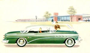ANTIQUE AUTO, 1954 BUICK ROADMASTER, VINTAGE POSTCARD (S279) - Picture 1 of 2