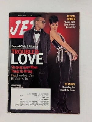 JET MAGAZINE Chris Brown & Rihanna Troubled Love Obama Dog "Bo" Bionic Hand 2009 - Image 1 of 2
