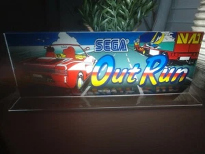 OUTRUN Backlit 4" x 11" Marquee w/ The Arcade Light Display - Picture 1 of 3