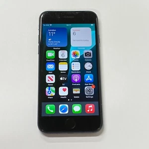 iPhone SE 2022 64GB Midnight Network Unlocked 91% Akku iOS18 - Fair cond. - Bild 1 von 18
