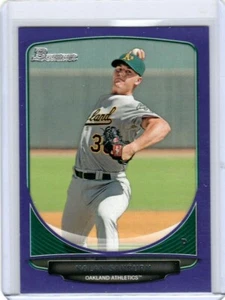 2013 Bowman Prospects Purple #BP48 Nolan Sanburn OAKLAND RC - Picture 1 of 2