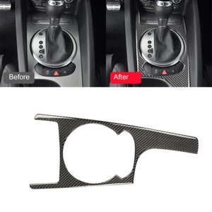 Ajuste para Audi TT 8N 8J MK123 08-14 consola de fibra de carbono caja de cambios panel moldura - Imagen 1 de 11
