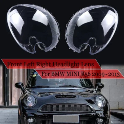 1Pair Clear Headlight Lens Covers Replacement for BMW Mini Cooper R56 2009-2013 Foto 1 de 4