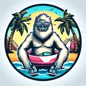 Funny Yeti Decal,  Waterproof Vinyl Sticker, UV resistant Decal - Picture 1 of 12