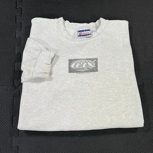 Vintage Hanes Sweatshirt Large grau Wix Trademark Grafik Ultimate Cotton - Bild 1 von 12
