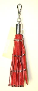Michael Kors Schlüssel-Anhänger Neu Quaste Key-Charms Red rot Studded Tassle - Bild 1 von 2