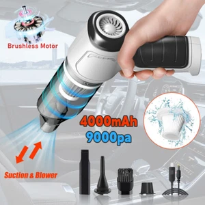 Car Vacuum Cleaner Mini Duster Air Blower USB Portable Handheld Cordless Wet/Dry - Picture 1 of 14