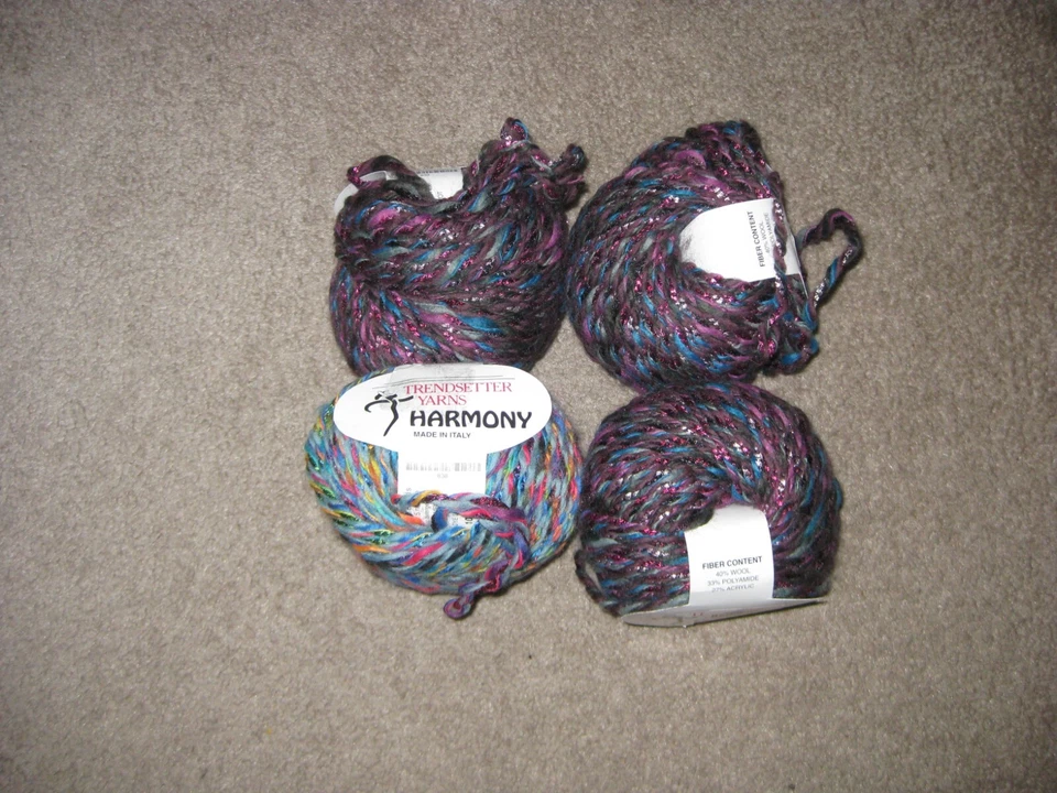 Lot 4 TRENDSETTER Yarns Plum Pageantry/Turquoise Tapestry 838/839 - Image 1 of 1