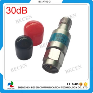 2W SMA 30dB Attenuator Plug male to Jack female 2Watt DC-6Ghz - Picture 1 of 9