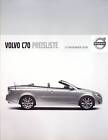 260686) Volvo C 70 Cabrio - Preisliste & Extras - Prospekt 11/2009