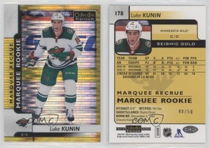 2017 O-Pee-Chee Platinum Marquee Rookies Seismic Gold /50 Luke Kunin Rookie RC