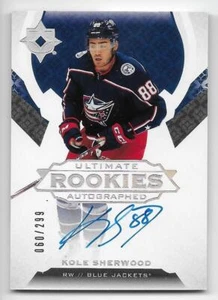 19/20 UD ULTIMATE COLLECTION ROOKIES AUTOGRAPH RC #121 Kole Sherwood #60/299 - Bild 1 von 1