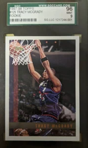 1997 Topps NBA Tracy McGrady Rookie Card #125 TMac RC SGC 96 Mint 9 card 🔥 - Picture 1 of 2