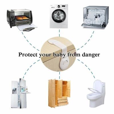 Child Baby Cupboard Cabinet Safety Locks Pets Proofing Door Drawer Fridge UK • 2.03£