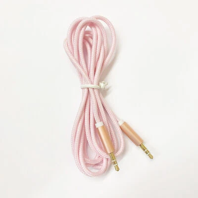 Aux Cord 3.5mm Braided 3ft Male Auxiliary Case Friendly For Car Headphones - Image 1 of 4