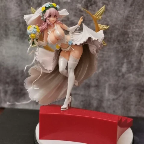 Anime Super Sonico 10th Anniversary Wedding Ver. PVC Figure Collection Toy Cover