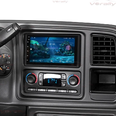 For 2003-2006 GMC Sierra Android 13 Apple CarPlay Android Auto Car Radio Stereo - Image 1 of 4
