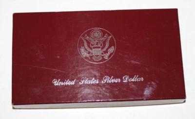 (1) 1984 S US Olympic $1 Commemorative Proof Silver Dollar Coin w/ Box& COA - Image 1 of 4