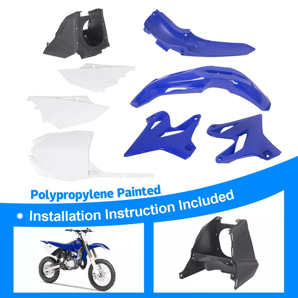 Juego de kit de plástico Restyle 2018 estilo azul para Yamaha YZ125 YZ250 2002-2020 Foto 1 de 4