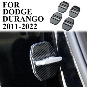 Stainless steel Door Lock Cover Buckle Protection Trim For Dodge Durango 2011+ - Picture 1 of 6