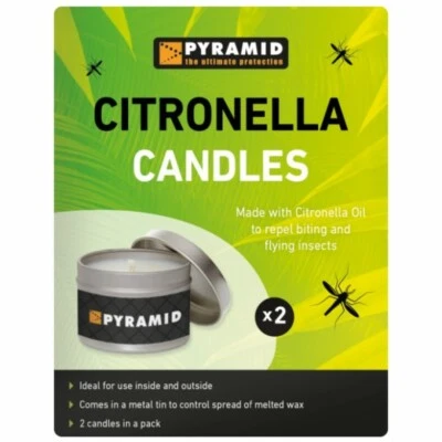 Pyramid Citronella Candles - Twin Pack - Image 1 of 2