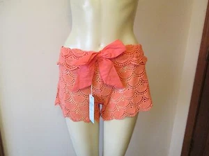 Coral Crochet Cover-Up Shorts by Mud Pie, Size Small (4-6), NWT - Picture 1 of 3