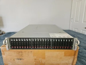 Supermicro 2U X8DTU-F 24 bay 6 core FreeNAS SAS2 SSD SATA III great condition - Picture 1 of 6