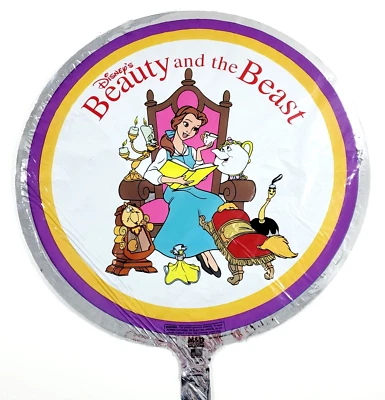 Vintage M & D Mylar Helium Balloon Party Disney Character Beauty and the Beast - Image 1 of 4