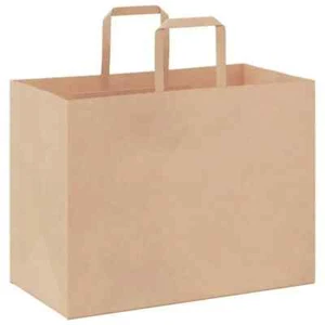 Papiertaschen 32 x 15 x 27 cm 70 g/m² mit Henkel Tragetasche Geschenktüte - Bild 1 von 8