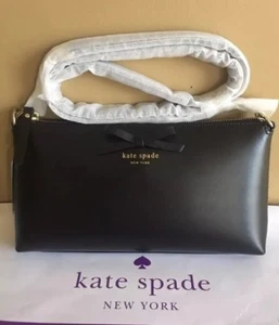 Kate Spade sawyer street declan Black Smooth Classic Leather Cross Body - Picture 1 of 11