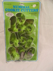 10 pcs Number Cookie Cutters, Numeral Mold Set Biscuits new - Picture 1 of 1