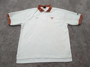 Camisa Polo Texas Longhorns Para Hombre Grande NCAA Nike Team Blanca - Imagen 1 de 13