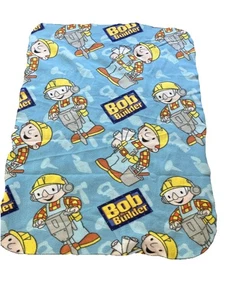 Bob The Builder Fleece Blanket Throw 58 X 44 Vintage 90s - Picture 1 of 5