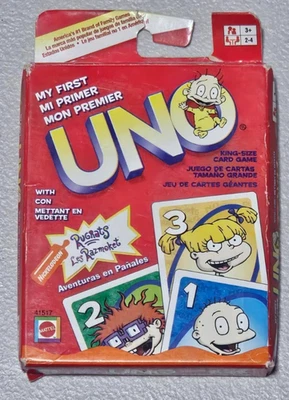 2003 UNO Nickelodeon Rugrats My First Uno King Size Cards by Mattel Nickelodeon - Image 1 of 2