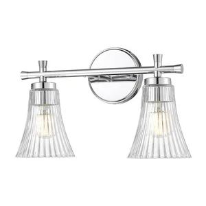 Z-Lite Belle 2 Light Vanity, Chrome/Clear - 7519-2V-CH - Picture 1 of 1