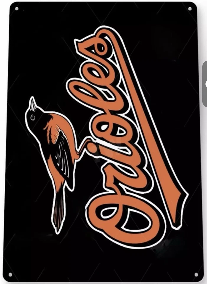 BALTIMORE ORIOLES TIN SIGN CAL RIPKEN JR MURRAY MUSSINA  12 X 18 Inch Large - Image 1 of 1