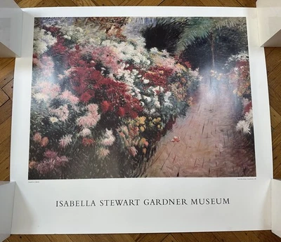 Poster CHRYSANTHEMES Isabella Stewart Gardner Museum ART PRINT - Image 1 of 4