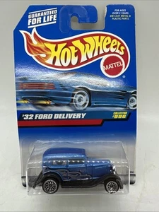 1999 Hot Wheels #996 '32 Ford Delivery Blue W/ Flames - Picture 1 of 10