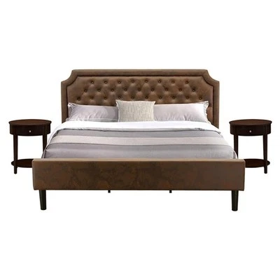 Набор для спальни East West Furniture Granbury из 3 предметов дерево королевский коричневый/красное дерево - Изображение 1 из 4