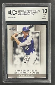 2018 Leaf Perfect Game All-American Classic Bobby Witt Jr #48 BCCG 10 - Picture 1 of 2