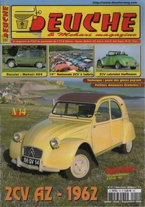 DEUCHE & MEHARI MAGAZINE 14 CITROEN MEHARI 4X4 2CV AZ 1962 2CV CABRIOLET HOFFMAN - Imagen 1 de 2